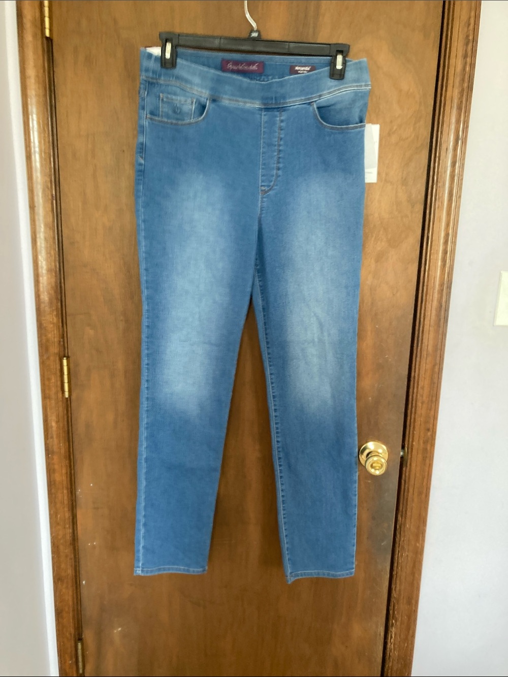 Gloria Vanderbilt Amanda pull on pant classic rise invincible stretch XL